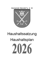 Haushaltssatzung und -plan Niendorf a. d. St. 2026